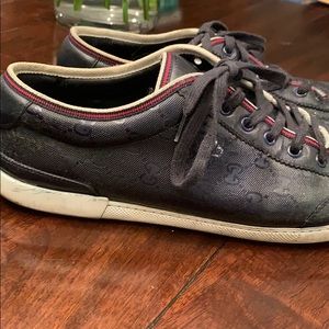 Gucci Navy Blue Sneakers